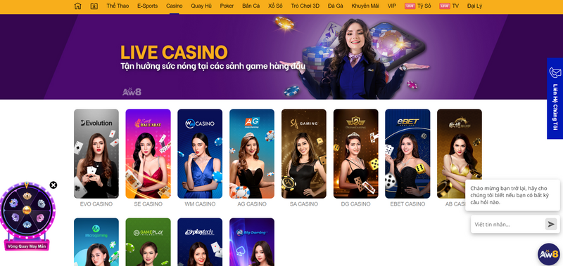 AW8 - Nh&agrave; c&aacute;i uy t&iacute;n, lừng danh tr&ecirc;n thị trường giải tr&iacute;