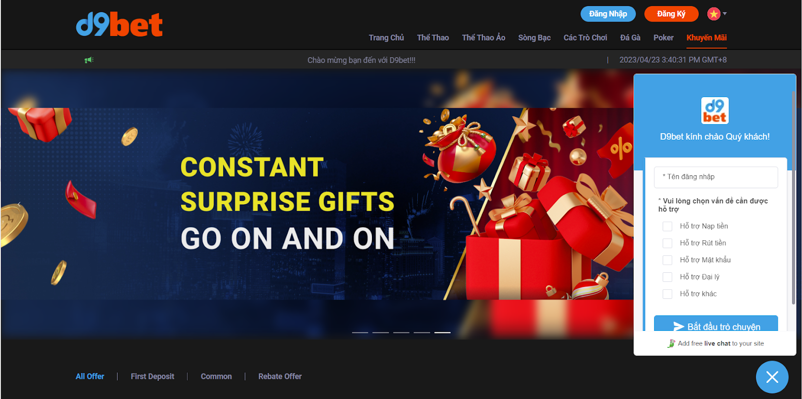 D9BET -&nbsp; Nh&agrave; c&aacute;i uy t&iacute;n xanh ch&iacute;n h&agrave;ng đầu cho cược thủ